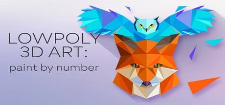 LowPoly 3Dアート ペイントバイナンバー:ポリゴンで脳トレする癒やしのパズル