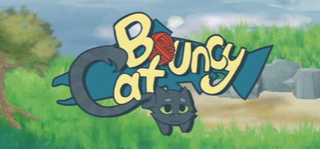 Bouncy Cat:60のレベルを跳ねて縮んで魚を集めよう