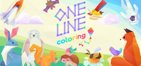 One Line Coloring: 線を引いて美しいジオラマを完成させるパズルゲーム