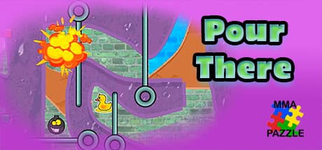 Pour There: 水を操るカラフルなパズルプラットフォーマー