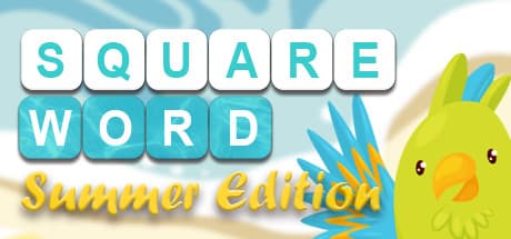 スクエアワード:サマーエディション:夏のビーチでリラックス!言葉探しパズル