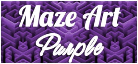 Maze Art: Purple - Minimalist Maze Puzzler