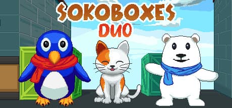 Sokoboxes Duo: 協力プレイで倉庫番パズルを解き明かせ!