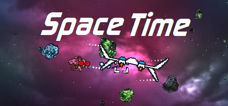 スペースタイム:レトロシューターで岩を撃ち、時計と競走!