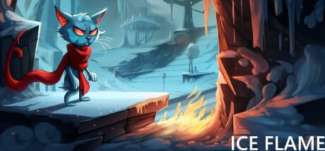 ICE FLAME:キュートな猫が挑む氷山の2Dパズルプラットフォーマー