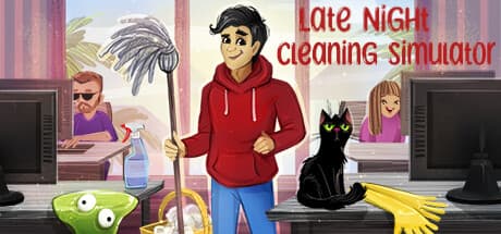 Late Night Cleaning Simulator:ピクセルアートで楽しむ、癒やしの清掃アドベンチャー