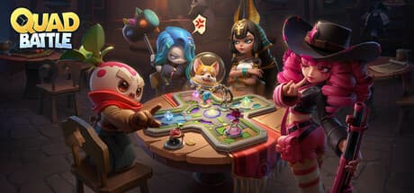 Quad Battle: 16人対戦のMOBAパーティーゲーム