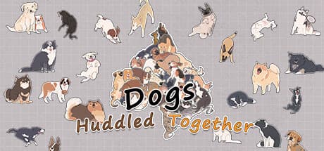 Dogs Huddled Together: 癒やしの手描きパズルアドベンチャー