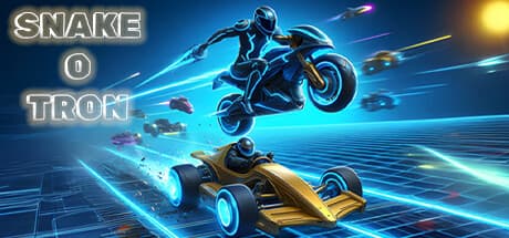 Snake-O-Tron: ネオンアリーナを駆け抜ける、障害物回避レーシング