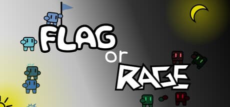 Flag or Rage: 最大8人プレイの物理演算プラットフォーマー