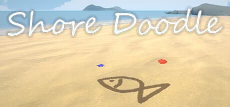 Shore Doodle: 砂浜に描く、心安らぐアート体験