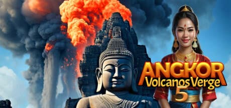 Angkor 5: Volcano's Verge：神秘の島を救うための宝石マッチパズル