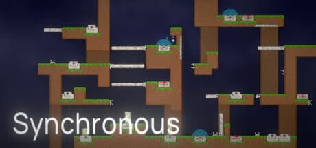 Synchronous: 磁石で動く箱のパズルプラットフォーマー