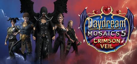 Daydream Mosaics 5: Crimson Veil - 呪われた世界を救うパズルアドベンチャー
