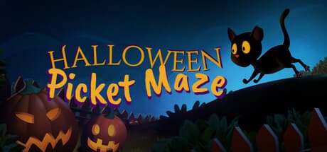 Halloween Picket Maze: 猫ちゃんのパズルアドベンチャー