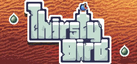 Thirsty Bird:雨粒をキャッチするレトロ風リズムゲーム