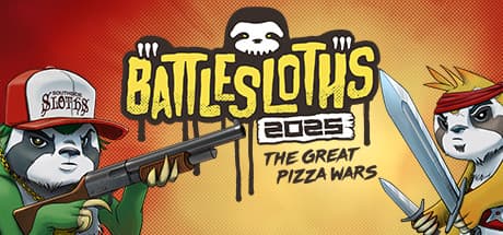 Battlesloths 2025: The Great Pizza Wars: ナマケモノがピザを巡って戦うツインスティックシューター