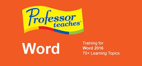 Professor Teaches Word 2016 for Mac: Interactive Training