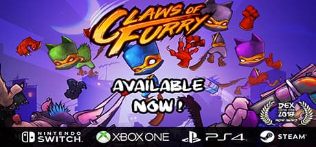 Claws of Furry：忍者の猫が暴れまわるベルトスクロールアクション
