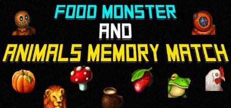 Food Monster and Animals Memory Match: Sharpen Your Mind