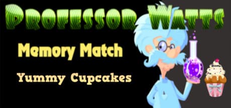 Professor Watts Memory Match: Yummy Cupcakes - 甘い記憶力チャレンジ