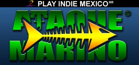 Ataque Marino: レトロな雰囲気の2Dシューティングゲーム