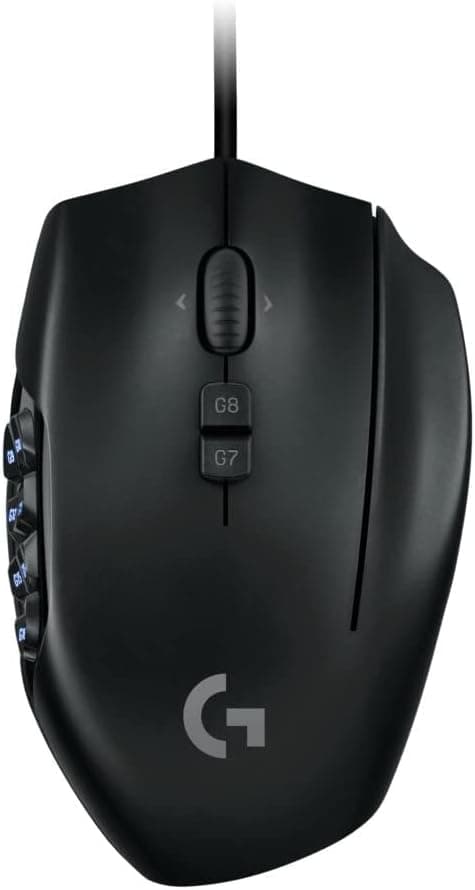 Logicool G ゲーミングマウス G600t 有線ゲーミングマウス USB 接続 LIGHTSYNC RGB MMO ゲーム向け多ボタン 20個プログラムボタン PC windows mac ブラック PC window mac G600 国内正規品 【 ファイナルファンタジー XIV 推奨モデル 】