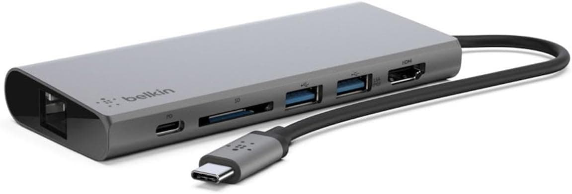 Belkin USB C 6 in 1 Hub Adapter