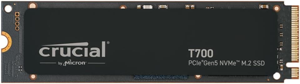 Crucial T705 PCIe Gen5 NVMe 4TB SSD ヒートシンク付き 最大14