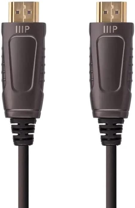 Monoprice AV 8K アクティブHDMIケーブル - 65フィート (20m) 超高速認定HDMI 2.1 AOC - SlimRunシリーズ