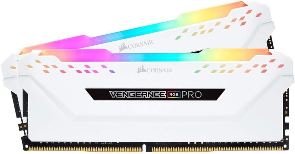 CORSAIR DDR4-3000MHz デスクトップPC用メモリモジュール VENGEANCE RGB PRO シリーズ 16GB [8GB×2枚] CMW16GX4M2C3000C15W