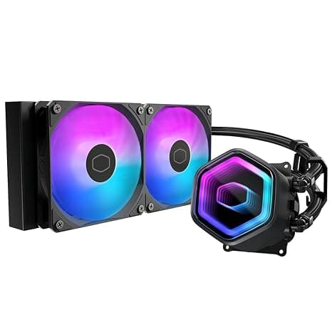 CoolerMaster MasterLiquid Core II 240 Black ARGB X6G2 デュアルチャンバーポンプ採用「MasterLiquid Core II X6G2」シリーズ240mm水冷CPUクーラー ブラックモデル [MLW-D24M-A18PA-J1]