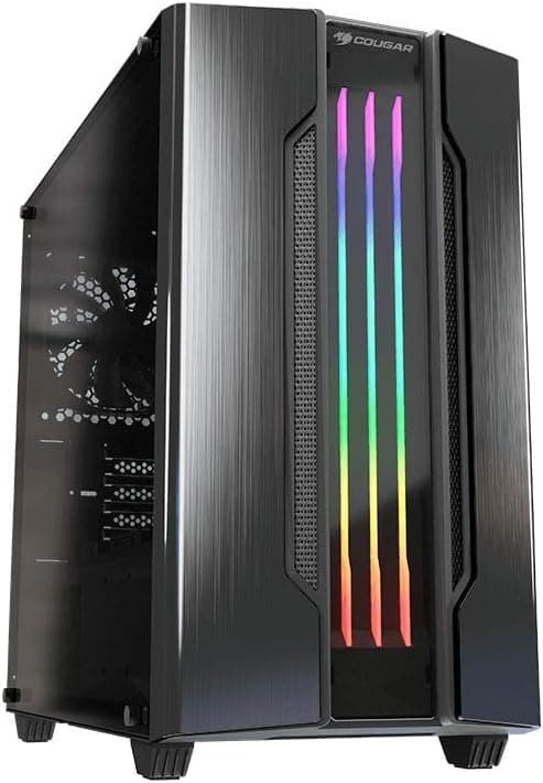 Cougar Gemini M ミニタワー ゲーミングケース アドレス可能なRGBとダイナミック照明効果付き(アイアングレー)