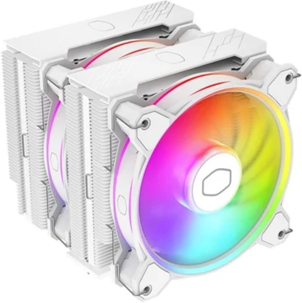 COOLER MASTER CPUクーラー「Hyper」シリーズ新型「HALO2」ファン2基搭載・デュアルタワーヒートシンクモデルホワイトカラーモデル [ Hyper 622 HALO WHITE ]