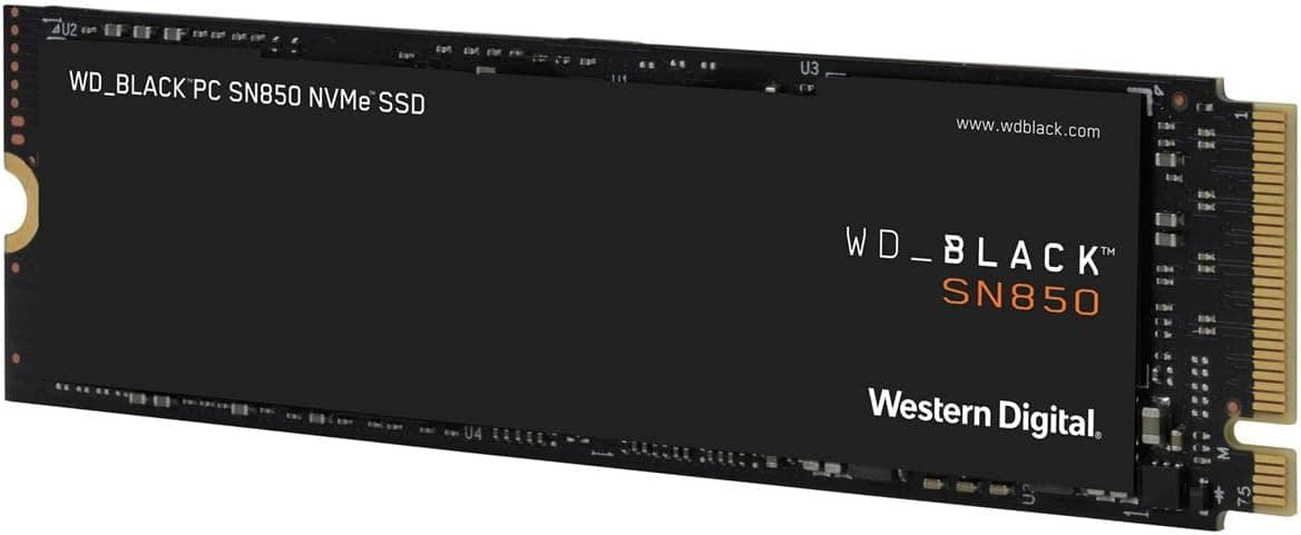 Western Digital WD 2TB WD_Black SN850 NVMe PCIe 4.0 M.2 内蔵ゲームSSD ヒートシンクなし