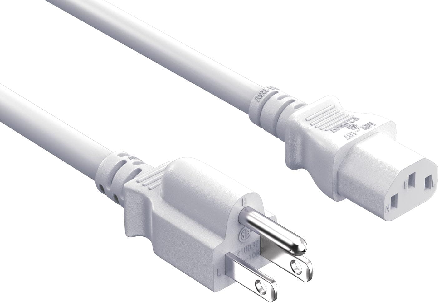 Cable Leader 6フィート 18AWG ユニバーサル電源コード IEC320 C13 - NEMA 5-15P 延長電源コードコンピューター