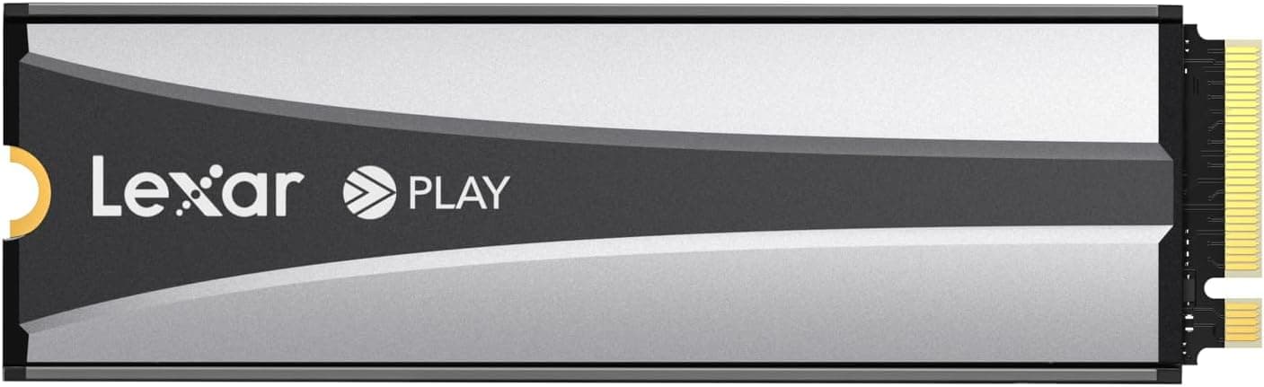 Lexar 4TB Play SSD ヒートシンク付き PCle Gen 4x4 NVMe M.2 2280 内蔵ソリッドステートドライブ 最大7400