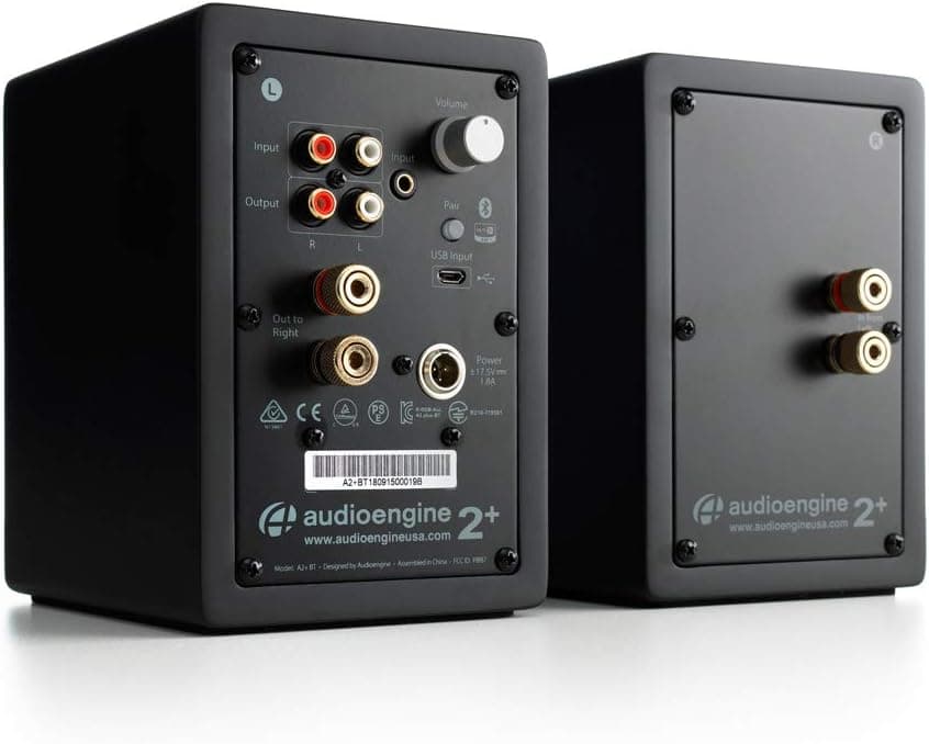 【国内正規品】Audioengine オーディオエンジン A2+ワイヤレス・パワードスピーカー l Bluetooth aptX対応・16bit DACアンプ内蔵(ブラック)