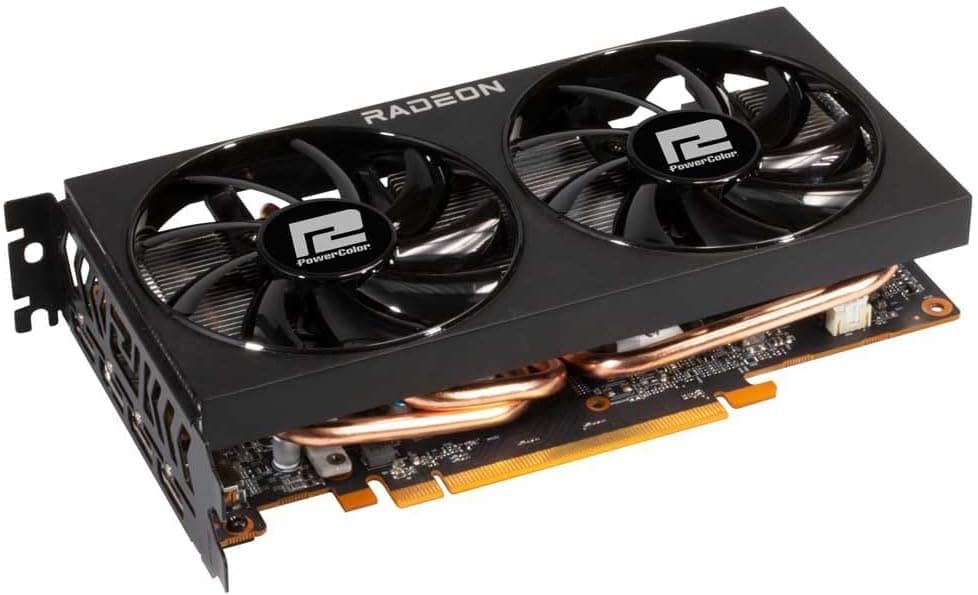 PowerColor Fighter AMD Radeon RX 6600 ゲーミンググラフィックカード 8GB GDDR6メモリ付き AMD RDNA 2 HDMI 2.1 pci_e_x16