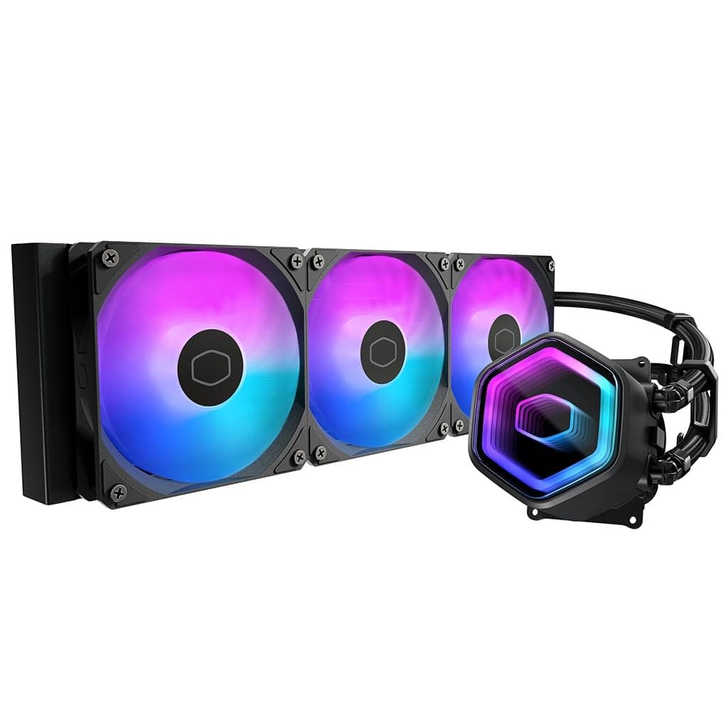 CoolerMaster MasterLiquid Core II 360 Black ARGB X6G2 デュアルチャンバーポンプ採用「MasterLiquid Core II X6G2」シリーズ360mm水冷CPUクーラー ブラックモデル [MLW-D36M-A18PA-J1]