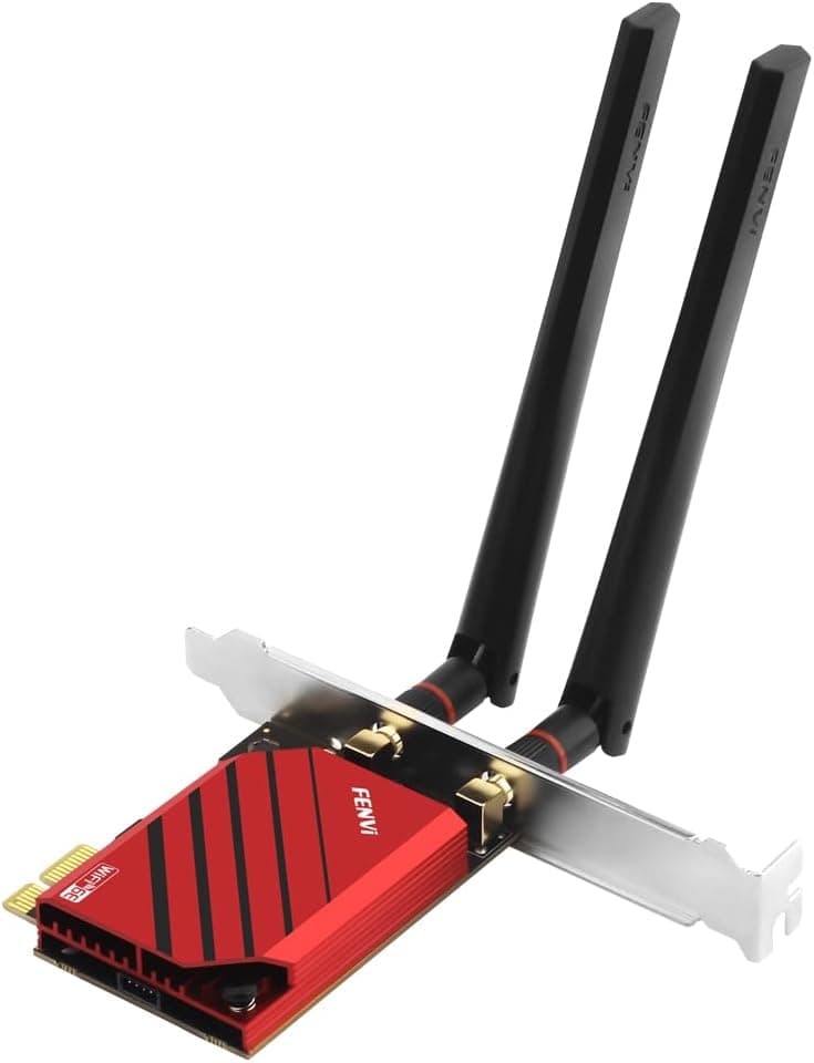 FENVi WiFi 6E PCIeカード デスクトップPC用 WIFI6 AX5400 Tri-Band 6GHz
