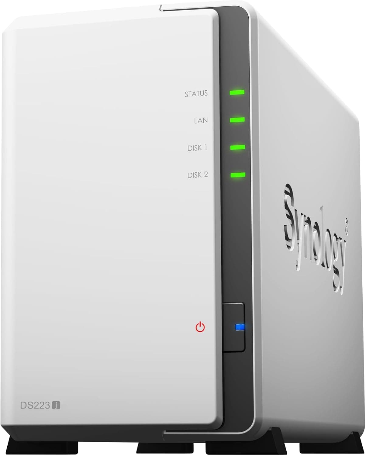 Synology NASキット 2ベイ DS223j クアッドコアCPU搭載 1GBメモリ搭載ライトユーザー向け国内正規代理店フィールドレイク取扱品電話サポート対応品 DiskStation