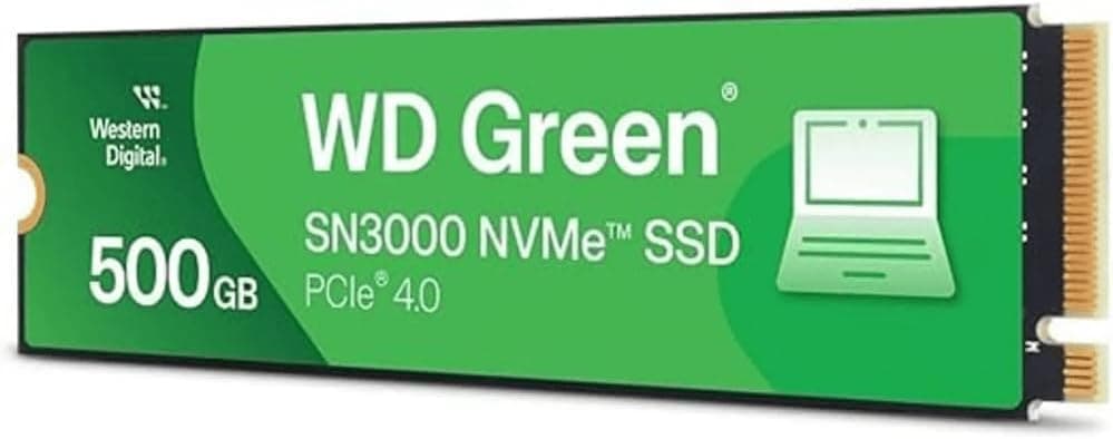 Western Digital 500GB WD Green SN3000 NVMe 内蔵SSD - ソリッドステートドライブ - Gen4 PCIe M.2 2280 最大5