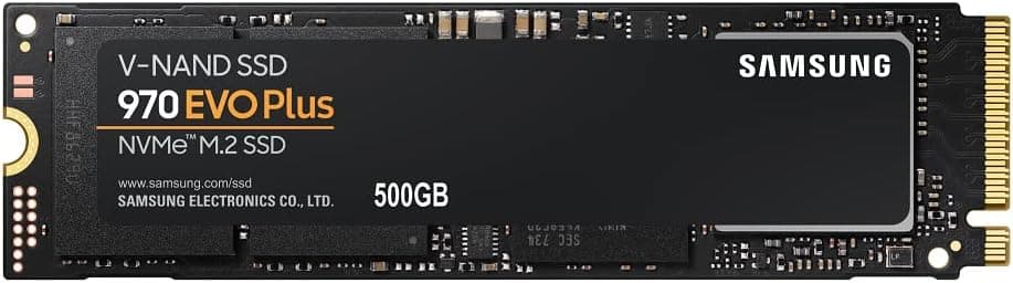 Samsung 970 EVO Plus Series - 500GB PCIe NVMe - M.2 Internal SSD (MZ-V7S500B