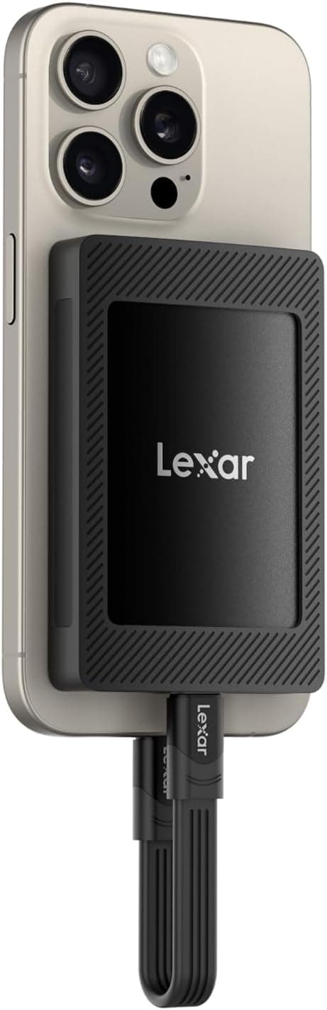 Lexar 4TB 外付けSSD SL500 ポータブル マグネットセット付き