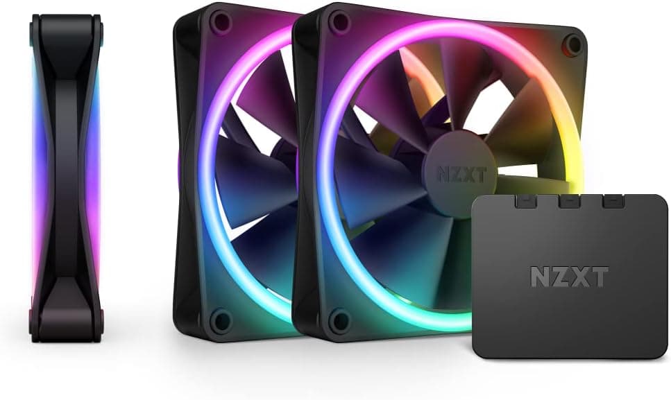 NZXT F120 RGB DUO 3基パック &amp; RGBコントローラー ブラック