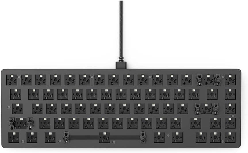 Glorious グロリアス GMMK2 テンキーレスゲーミングキーボード有線 65% コンパクトベアボーンズ RGB タイプc USB カスタム DYI ホットスワップ対応有線キーボード光る mechanical keyboard gaming (67キー) 国内正規品