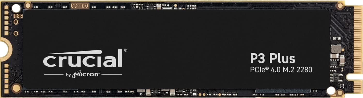 Crucial P3 Plus 1TB M.2 PCIe Gen3 NVMe Internal SSD - Fino a 5000MB