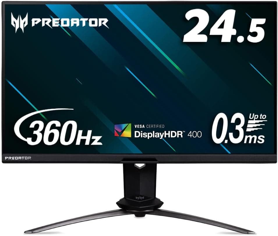 Acer ゲーミングモニター Predator X25bmiiprzx 24.5インチ IPS 非光沢 フルHD 0.3ms(GTG