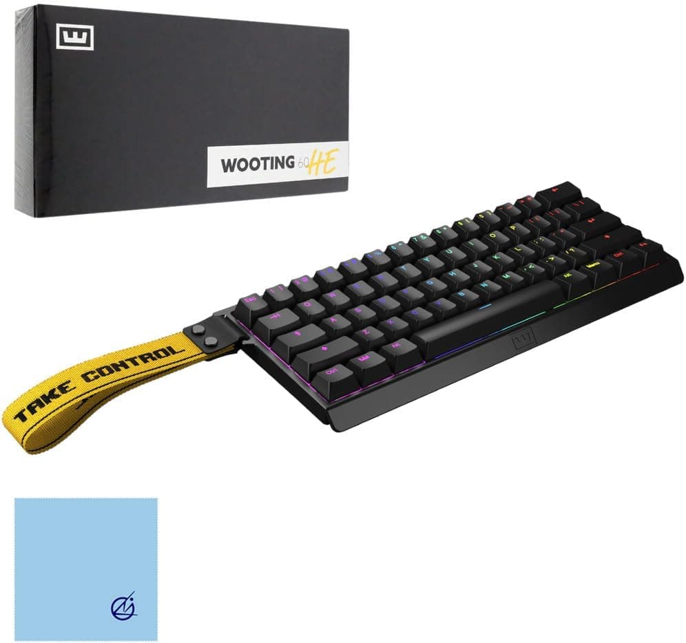 国内正規品 Wooting 60HE+ ゲーミングキーボード Wooting60HE ＋ ARM ANSI-US PBT Lekker Linear60 US 配列ラビットトリガー ウーティングキーボードラピッドトリガー 搭載ゲーミングキーボードアクチュエーションポイント英語配列有線 60％サイズキーボード